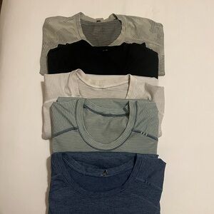 Lululemon Metal Vent Tech Set of 5 Assorted T-Shirts - SZ: L